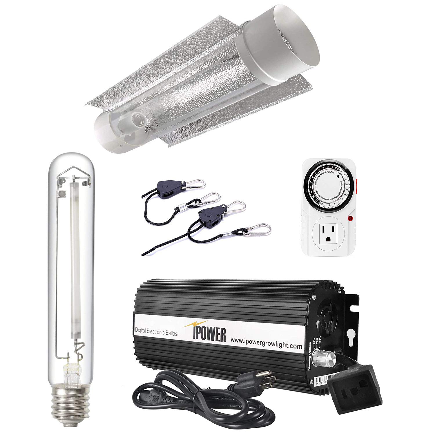iPower 600ワット HPS 電球 クールチューブ リフレクターセット Amazon.co.jp: iPower 600ワット HPS 電球 クールチューブ